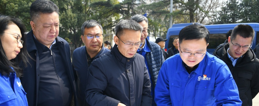 集團(tuán)公司黨組成員、總會(huì)計(jì)師陳林到樂凱華光調(diào)研